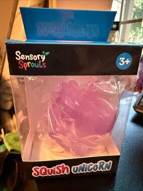 Sensory Sprouts Squish Unicorn Toy - Purple